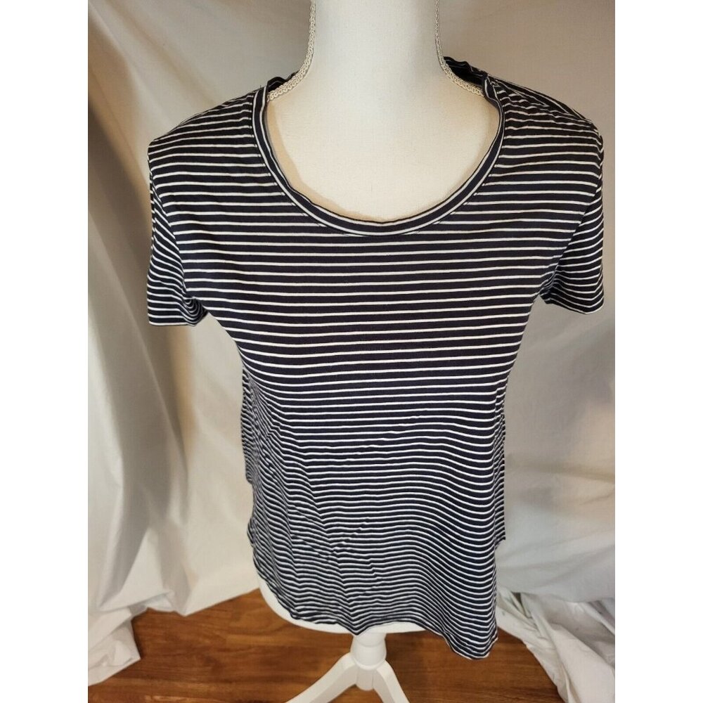 Boden Navy‎ White Stripe My Supersoft Size 4 Tee